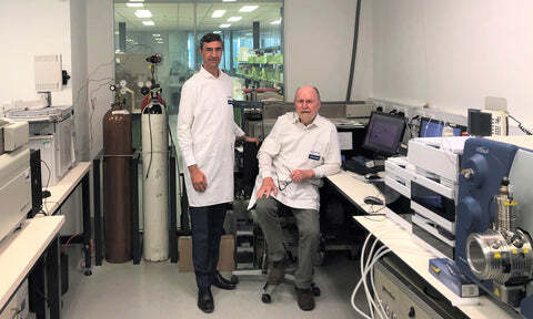 Trajan Nutrition CEO Marco Baccanti and University of Adelaide Professor of Functional Food Science Robert Gibson.