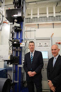 Photo (L-R): Professor Mike Brooks, Deputy Vice-Chancellor (Research), University of Adelaide and Mr Stephen Tomisich, Chief Executive Officer, Trajan Scientific and Medical.