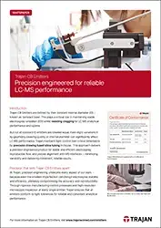 Whitepaper - Trajan CB Emitters. Precision engineered for reliable LC-MS performance Whitepaper - Trajan CB Emitters. Precision engineered for reliable LC-MS performance